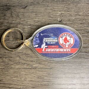 Boston Red Sox 2004 World Series Champions Oval Acrylic Key Ring